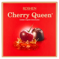 Roshen Cherry Queen étcsokoládés alkoholos-meggyes bonbon 108 g