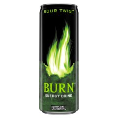 Burn Sour Twist zöld alma ízesítésű szénsavas energiaital koffeinnel 250 ml