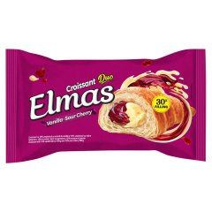 Elmas Duo croissant vanília ízű krém és meggyes krémmel töltve 60 g