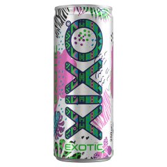 XIXO Exotic vegyes gyümölcs ízesítésű, szénsavas üdítőital cukrokkal és édesítőszerekkel 250 ml