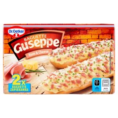 Dr. Oetker Guseppe gyorsfagyasztott bagett sonkával, edámi sajttal 2 x 125 g (250 g)