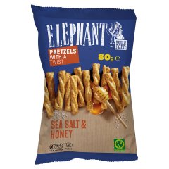 Elephant csavart perec méz és tengeri só ízesítéssel 80 g