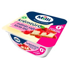 Milli málnás sajttorta ízű krémtúró 90 g
