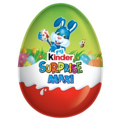 Kinder Surprise Maxi belső tejes réteggel bevont tejcsokoládé figura, belsejében meglepetéssel 100 g