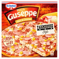 Dr. Oetker Guseppe gyorsfagyasztott pizza sonkával és chorizo szalámival 400 g