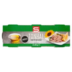 S-Budget aprított tonhal napraforgóolajban 3 x 80 g (240 g)