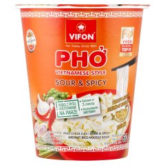Vifon Phở Chua Cay csípős savanyú ízesítésű vietnami instant leves rizstésztával 60 g