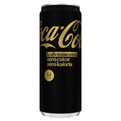 Coca-Cola colaízű koffeinmentes energiamentes szénsavas üdítőital édesítőszerekkel 330 ml