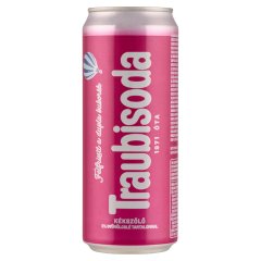 Traubisoda kékszőlő ízű szénsavas üdítőital cukorral és édesítőszerekkel 330 ml