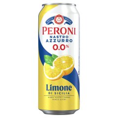 Peroni Nastro Azzurro Limone di Sicilia alkoholmentes sör és citrom ízű ital keveréke 0,0% 0,5 l