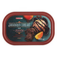 SPAR sárgabarack-csokoládé ízű jégkrém 900 ml