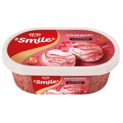 Algida Smile epres jégkrém epres szósszal és eperdarabokkal 900 ml Algida Smile epres jégkrém epres szósszal és eperdarabokkal 900 ml