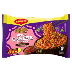 Maggi koreai stílusú sajtízű instant tészta fűszerkeverékkel és csípős szósszal 130 g