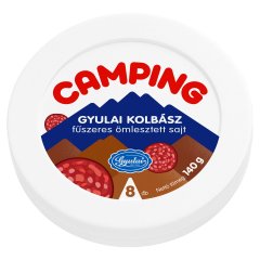 Camping gyulai kolbász fűszeres ömlesztett sajt 8 db 140 g