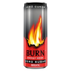Burn Zéró Cukor szénsavas energiaital koffeinnel, inozitollal, B-vitaminokkal 250 ml