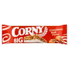 Corny Big fahéj ízű gabonaszelet, részben fehér bevonóval mártva 40 g