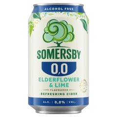 Somersby Elderflower & Lime alkoholmentes szénsavas ital bodzavirág és lime ízesítéssel 0,0% 0,33 l