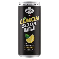 Fonti Di Crodo Lemon Soda citrom ízű alkoholmentes, szénsavas üdítőital édesítőszerekkel 33 cl