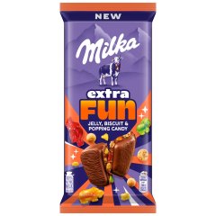 Milka Extra Fun Jelly, Biscuit & Popping Candy 150x15 150 g