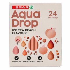 SPAR AQUADROP ICE TEA PEACH