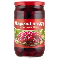 Magozott meggy erősen cukrozott lében 700 g