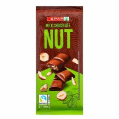 SPAR CSOKOLÁDÉ MOGYORÓS 100G
