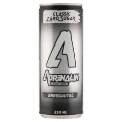 Adrenalin Classic Zero tutti-frutti ízű szénsavas energiaital koffeinnel, vitaminokkal 250 ml