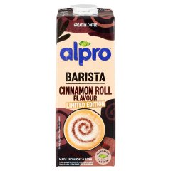 Alpro Barista UHT fahéjascsiga-ízű zab- és szójaital 1 l