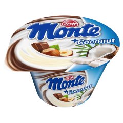 Zott Monte csokoládés és mogyorós tejdesszert kókuszos öntettel 150 g