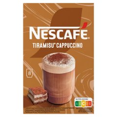 NESCAFÉ Tiramisu Cappuccino tiramisu ízű azonnal oldódó kávéspecialitás 8 x 14,6 g (116,8 g)