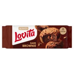Roshen Lovita Dark Brownie kakaós teasütemény 152 g