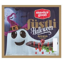 Master Good Füstli Halloween gluténmentes áfonya ízesítésű füstölt virsli feketére színezve 350 g