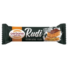 Cerbona Rudi zserbó ízű zabrúd, sárgabarackos töltelékkel, kakaós bevonattal 30 g