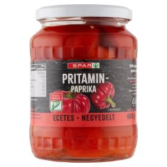 SPAR negyedelt ecetes pritamin paprika 680 g