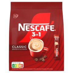 NESCAFÉ 3in1 Classic Smooth & Rich azonnal oldódó kávéspecialitás 10 x 16,5 g (165 g)