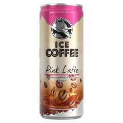 Ice Coffee Pink Latte eper- és fehér csokoládéízű UHT ital tejjel és kávékivonattal 250 ml