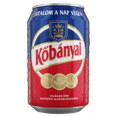 Kőbányai világos sör 4,3% 0,33 l