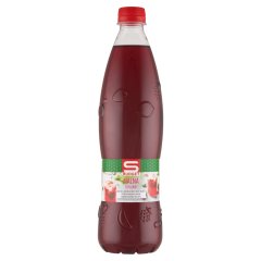 S-Budget málna ízű szörp cukorral és édesítőszerekkel 0,7 l