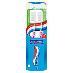 Aquafresh Clean & Flex Medium fogkefe 2 db