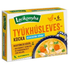 Lacikonyha tyúkhúsleveskocka 6 x 10 g (60 g)