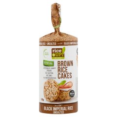 RiceUp! Eat Smart natúr teljes kiőrlésű puffasztott rizs barna és fekete rizzsel 120 g