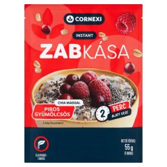 Cornexi piros gyümölcsös instant zabkása chia maggal 55 g