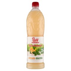 Pölöskei citrom-menta házi limonádé cukorral és édesítőszerrel 1 l