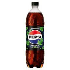 Pepsi Zero colaízű energiamentes szénsavas üdítőital édesítőszerekkel lime ízesítéssel 1 l
