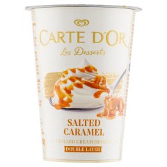 Carte D\'Or sós karamell ízesítésű tejszínes desszert, karamell öntettel 140 g