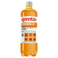 Apenta+ Power-C narancs-pomelo ízű szénsavmentes, energiamentes üdítőital édesítőszerekkel 750 ml