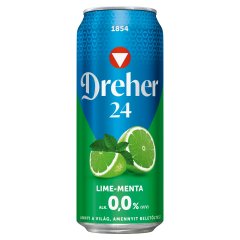 Dreher 24 Lime-Menta alkoholmentes világos sör és lime-menta ízű ital keveréke 0,0% 0,5 l