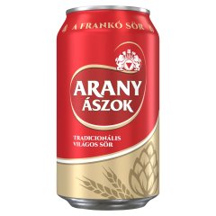 Arany Ászok tradicionális világos sör 4,3% 0,33 l