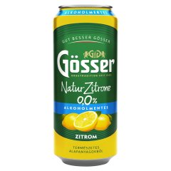 Gösser Natur Zitrone citromos alkoholmentes sörital 0,0% 500 ml