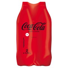 Coca-Cola Zéró colaízű energiamentes szénsavas üdítőital édesítőszerekkel 2 x 1,75 l
